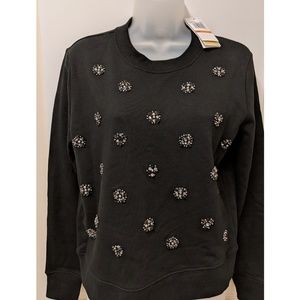 Micheal Kors Jewel Embellished Sweater